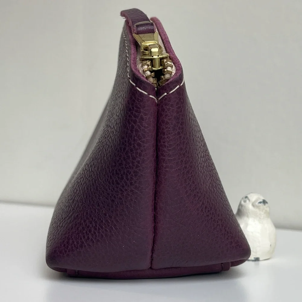 Portland Leather Total Eclipse Makeup Bag
